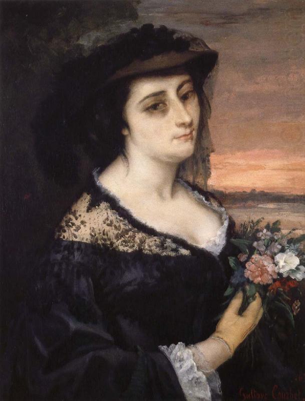 Gustave Courbet Portrait of Laure Borreau